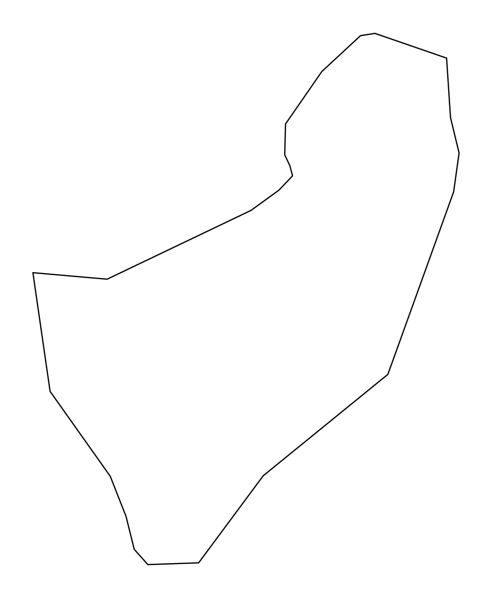 Carte de contour de Luče, Slovenia.
