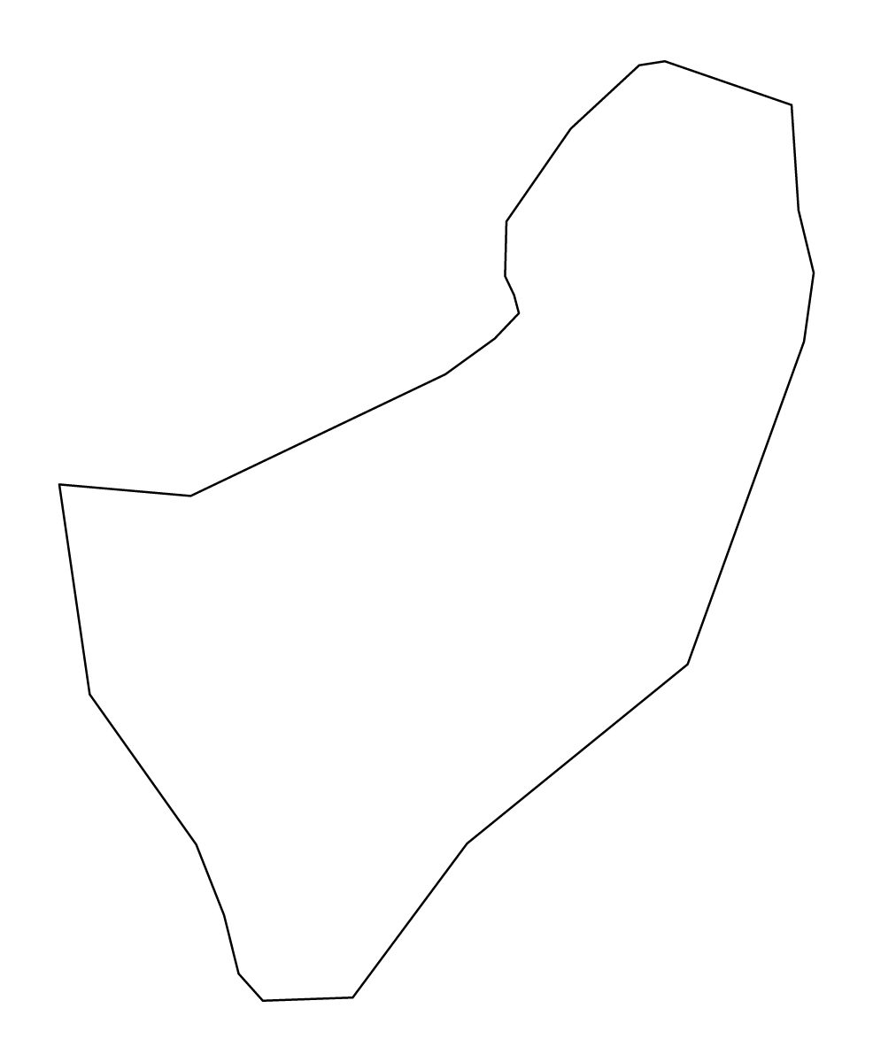 Outline map of Luče Municipality, Slovenia.