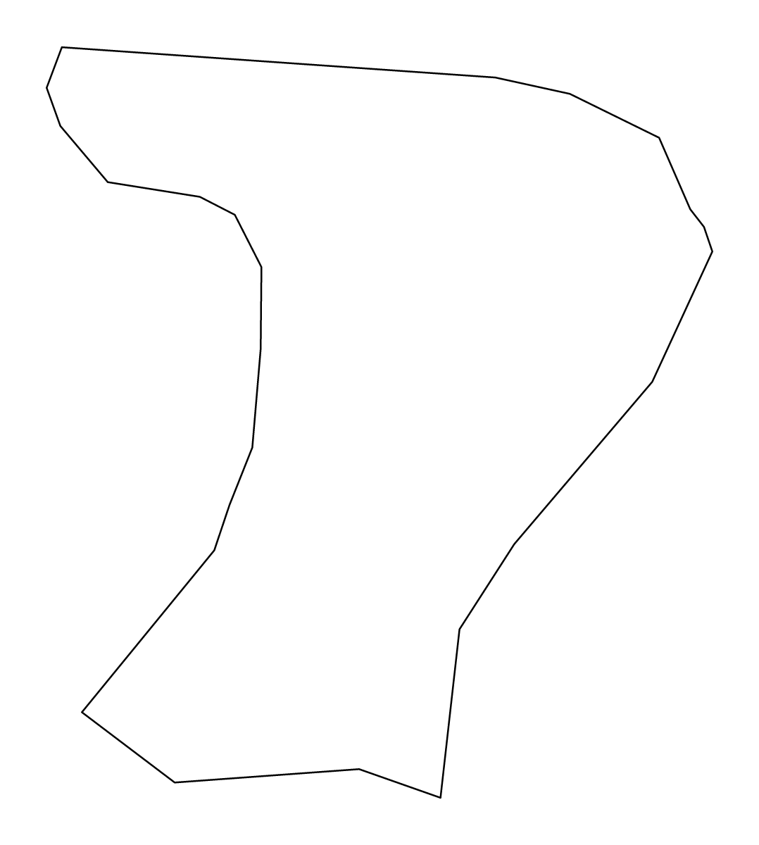 Carte de contour de Majšperk, Slovenia.