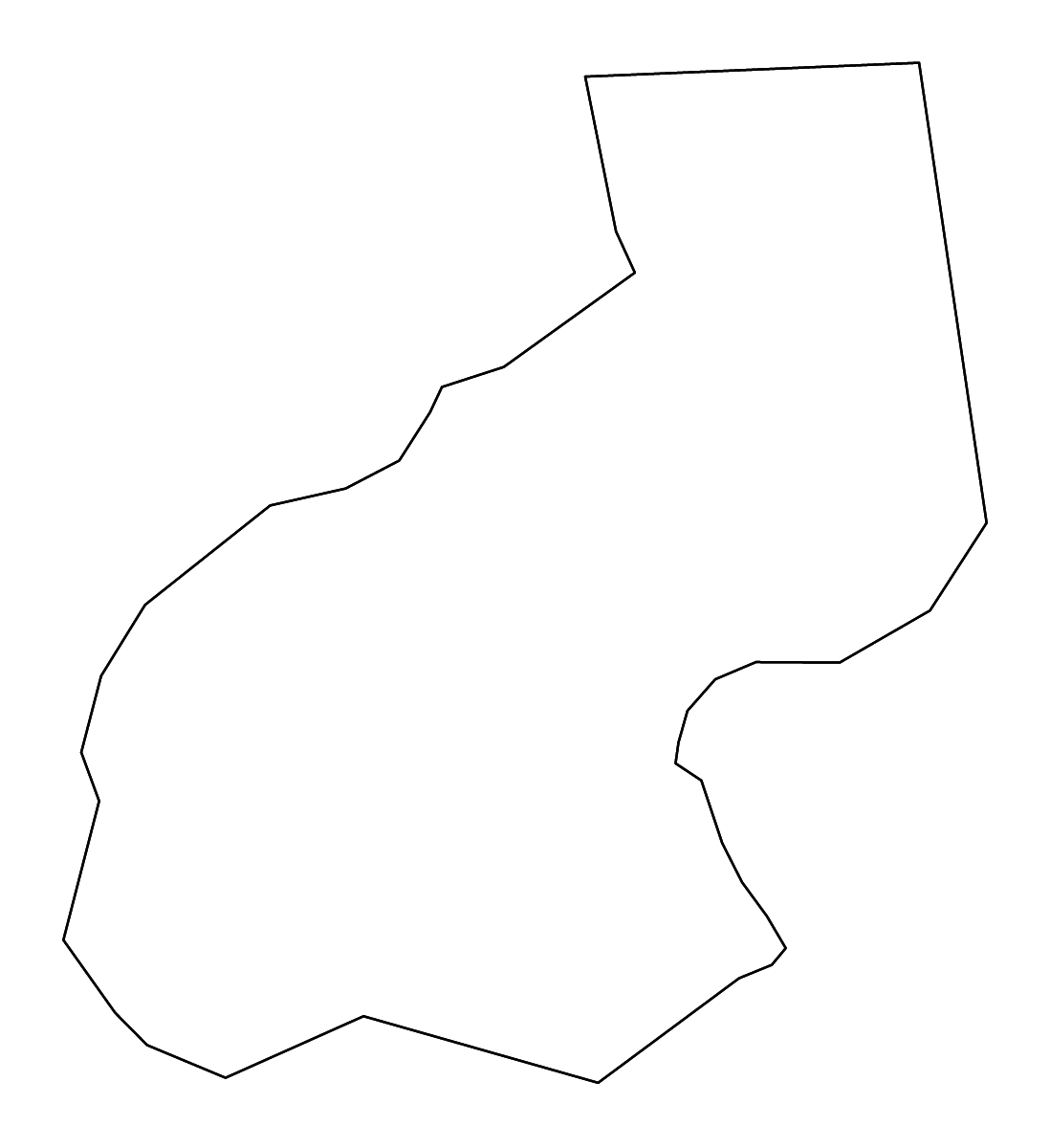 Carte de contour de Medvode, Slovenia avec rivières.