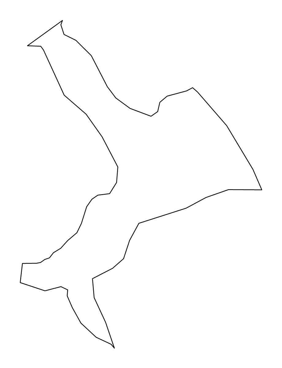 Mapa de contorno de Metlika, Slovenia.
