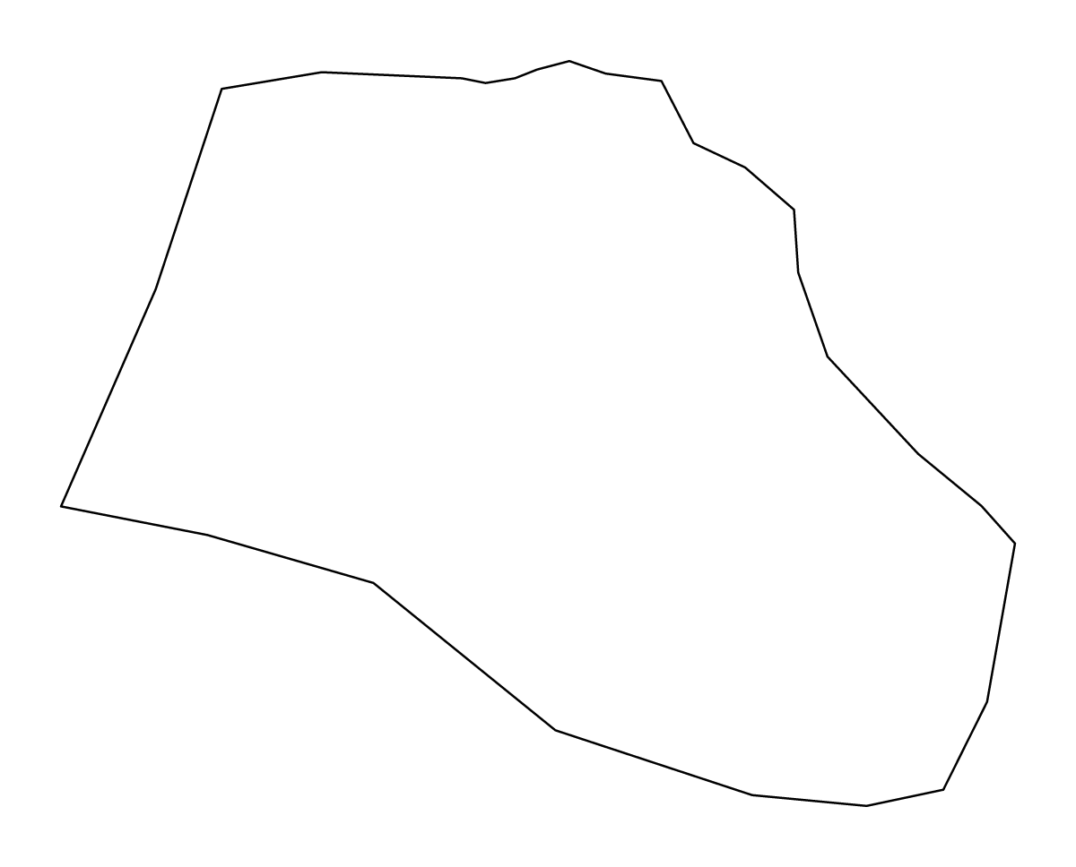 Carte de contour de Mežica, Slovenia.