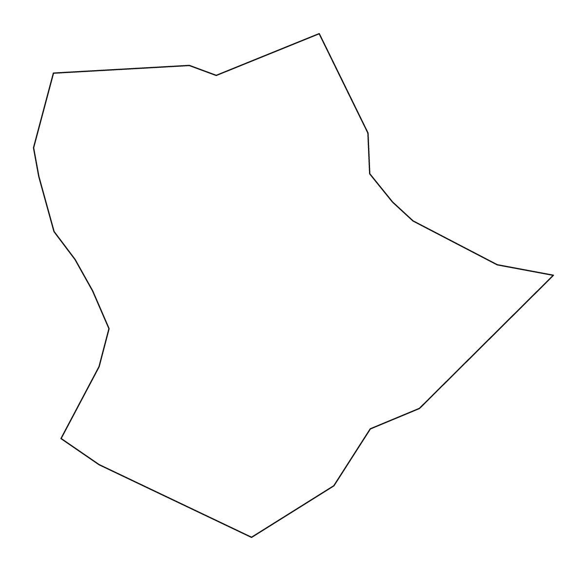 Carte de contour de Murska Sobota, Slovenia.