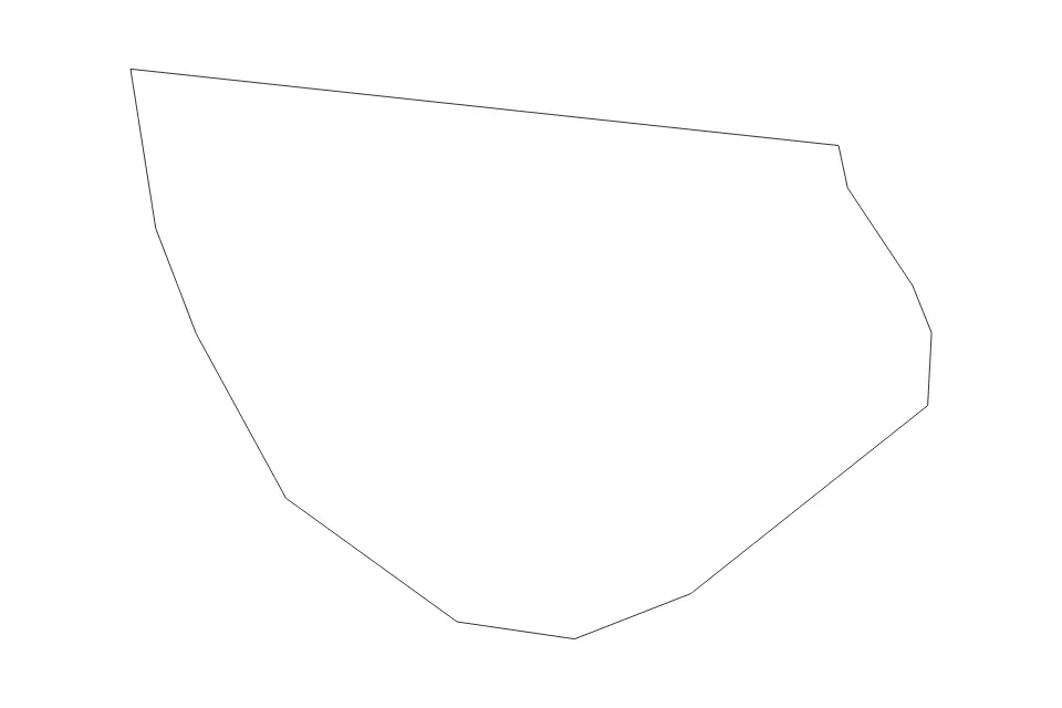 Mapa de Muta, Slovenia de tipo contorno para Europa, con contorno con límites limpios.
