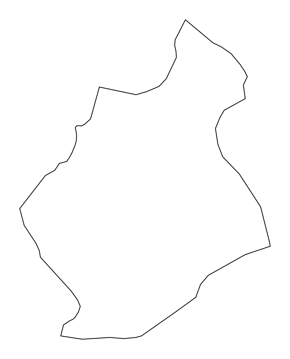 Mapa de contorno de Novo Mesto, Slovenia.