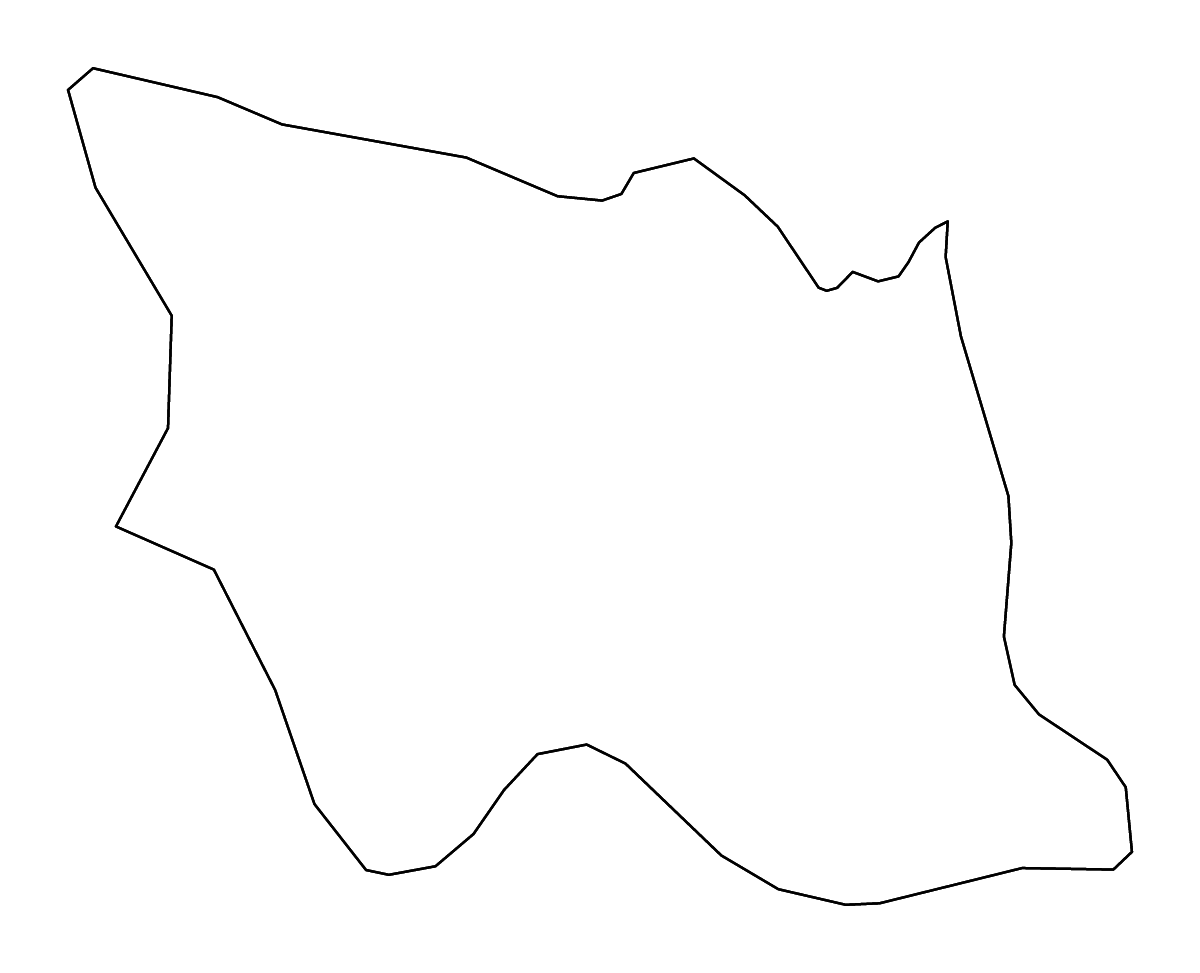 Mapa de contorno de Ormož, Slovenia con ríos.