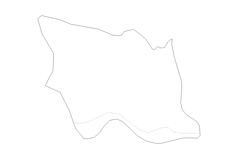 Mapa de Ormož, Slovenia de tipo contorno y ríos para Europa, con contorno y ríos con límites limpios.