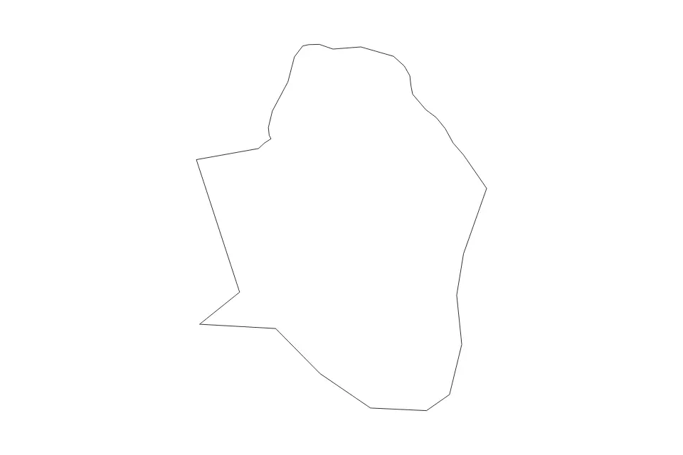 Outline map of Pesnica Commune, Slovenia with subdivision borders.