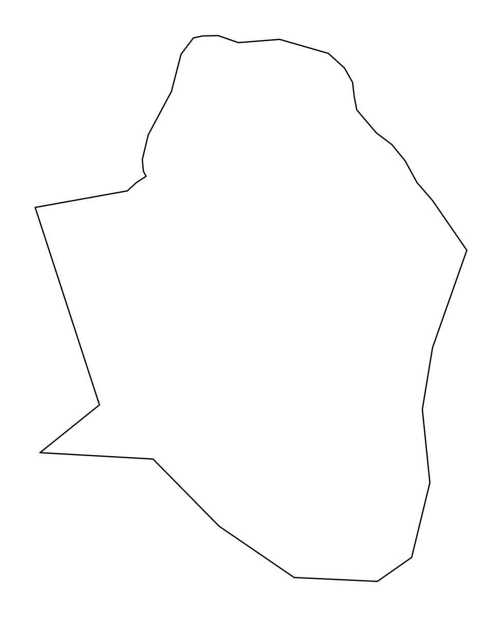 Outline map of Pesnica Municipality, Slovenia.
