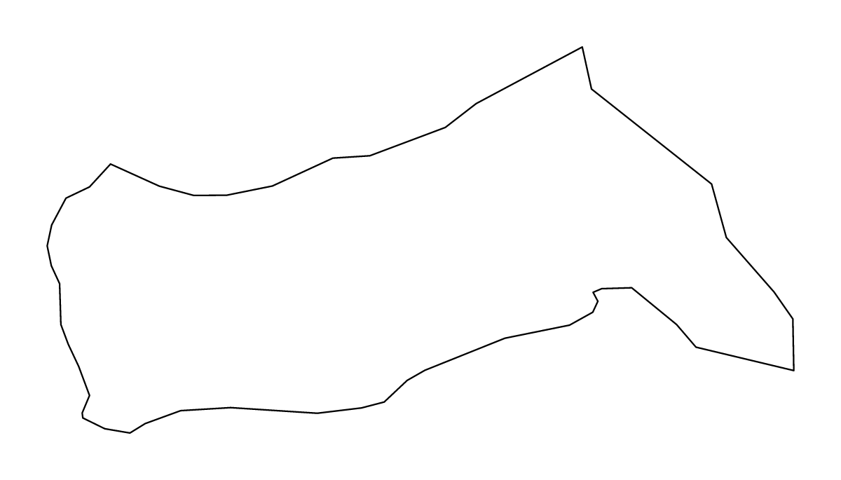 Mapa de contorno de Pivka, Slovenia.