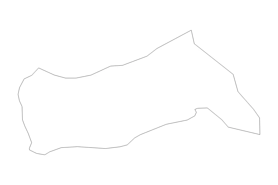 Mapa de Pivka, Slovenia de tipo contorno para Europa, con contorno con límites limpios.