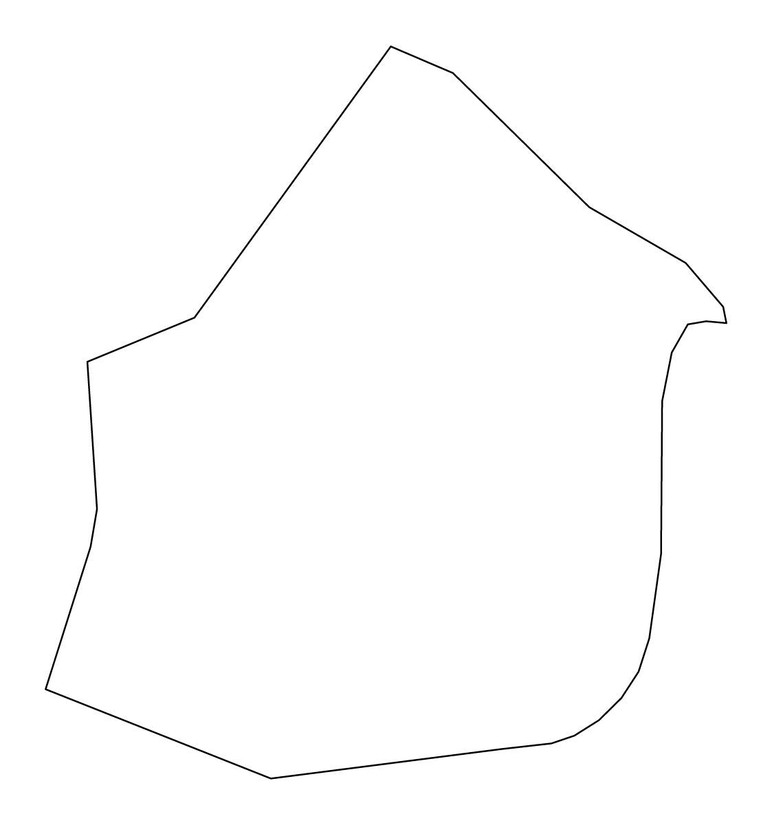 Mapa de contorno de Prebold, Slovenia.
