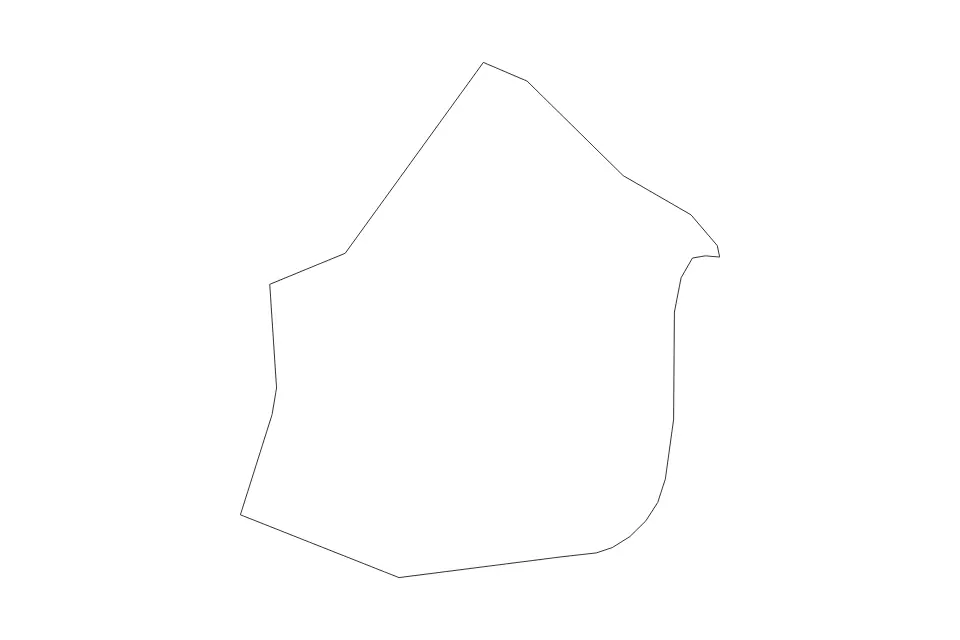 Mapa de Prebold, Slovenia de tipo contorno para Europa, con contorno con límites limpios.