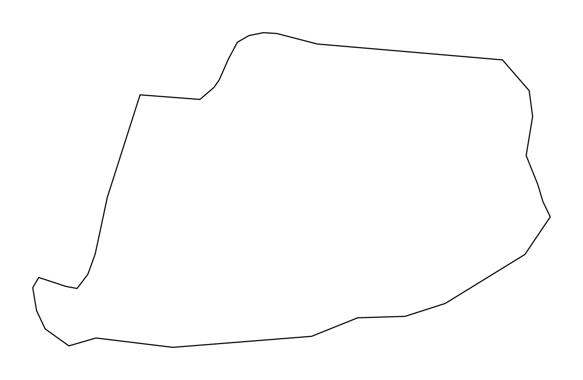 Mapa de contorno de Preddvor, Slovenia.