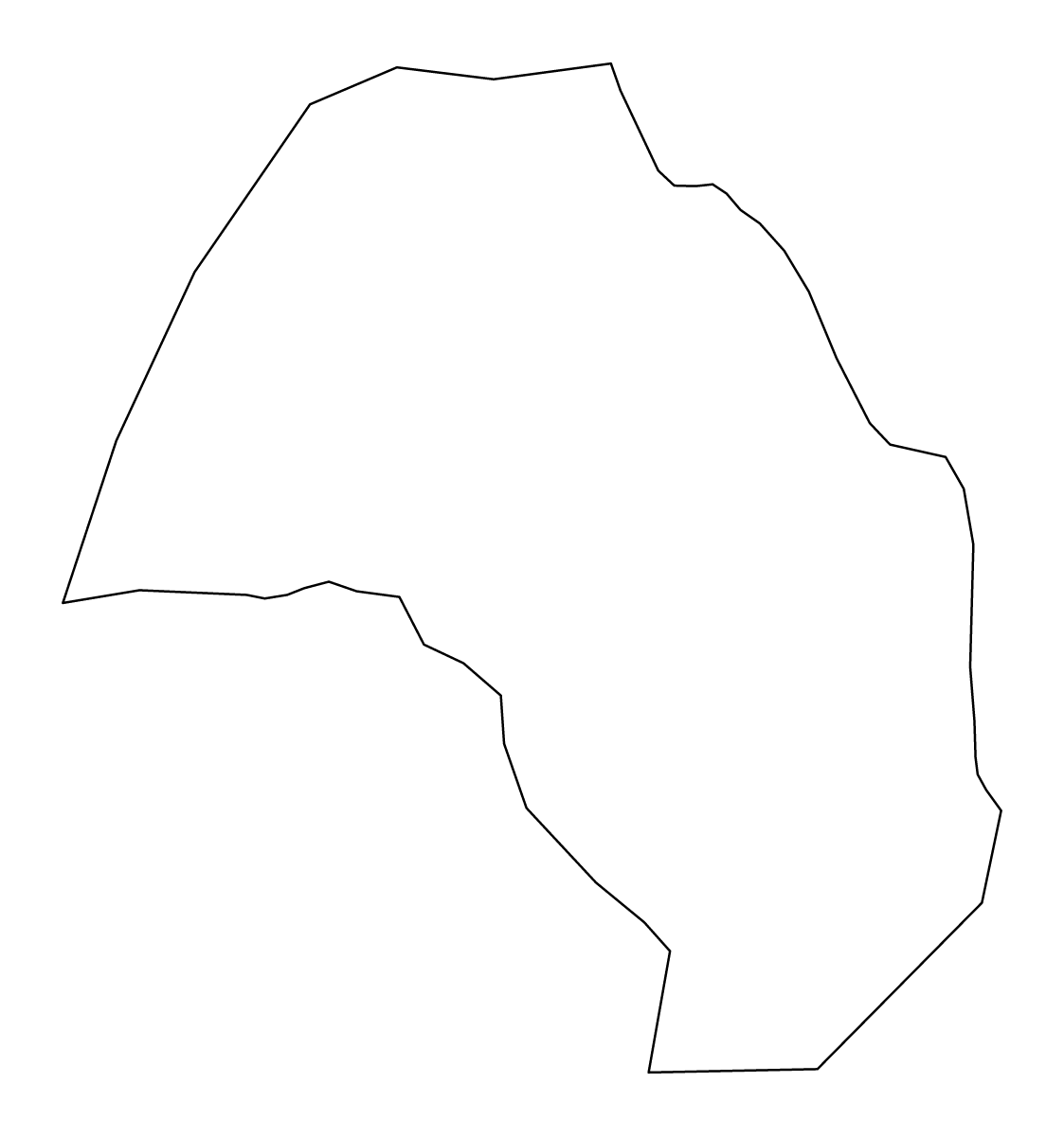 Mapa de contorno de Prevalje, Slovenia.