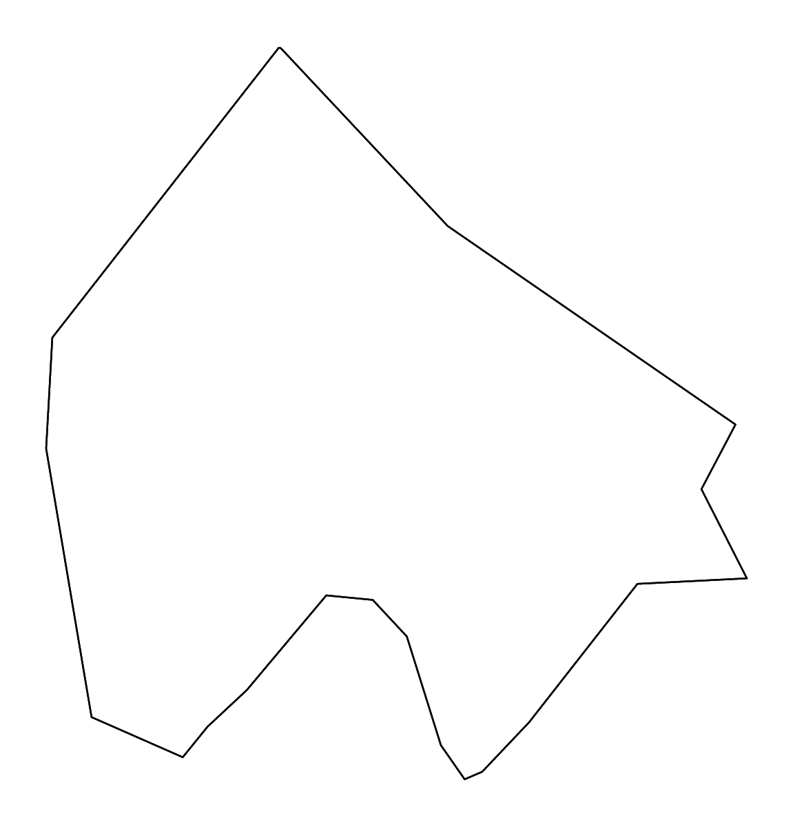 Outline map of Radenci Municipality, Slovenia with rivers.