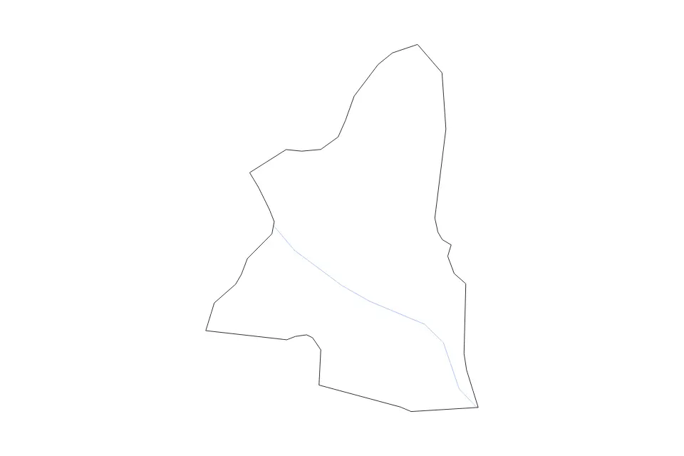 Mapa de Radovljica, Slovenia de tipo contorno y ríos para Europa, con contorno y ríos con límites limpios.