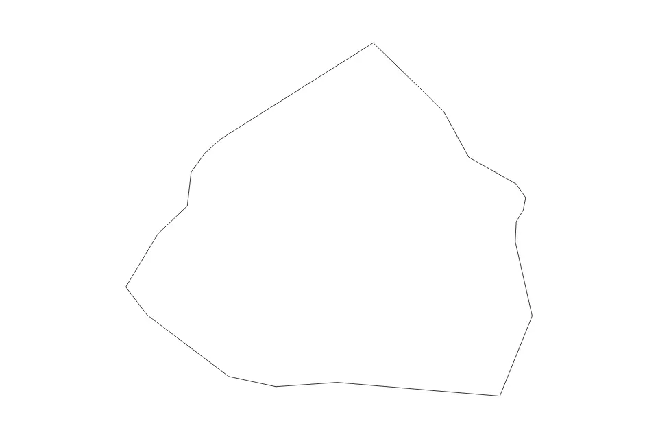 Mapa de Ribnica na Pohorju, Slovenia de tipo contorno para Europa, con contorno con límites limpios.