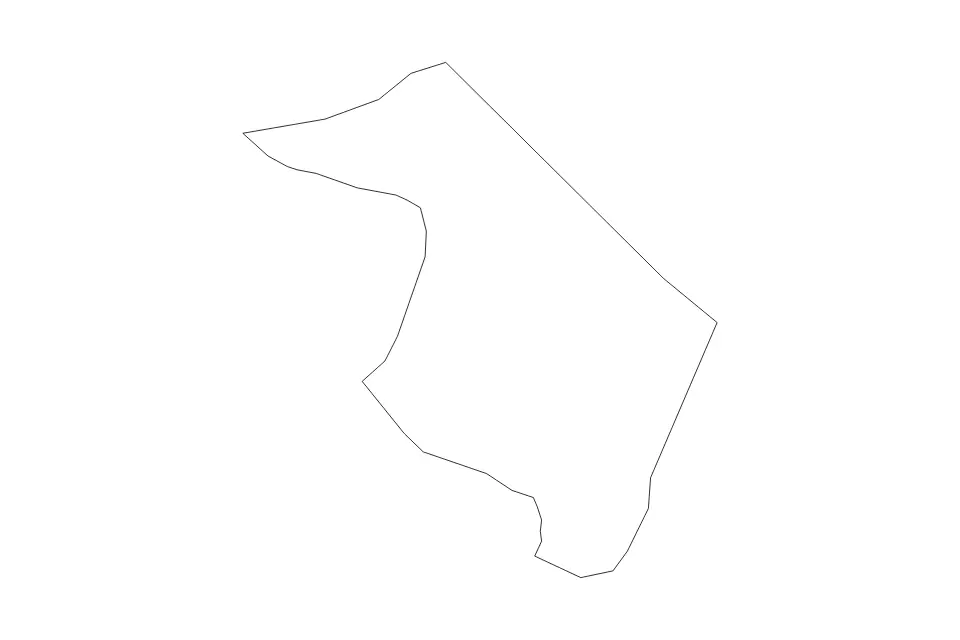 Mapa de Ribnica, Slovenia de tipo contorno para Europa, con contorno con límites limpios.