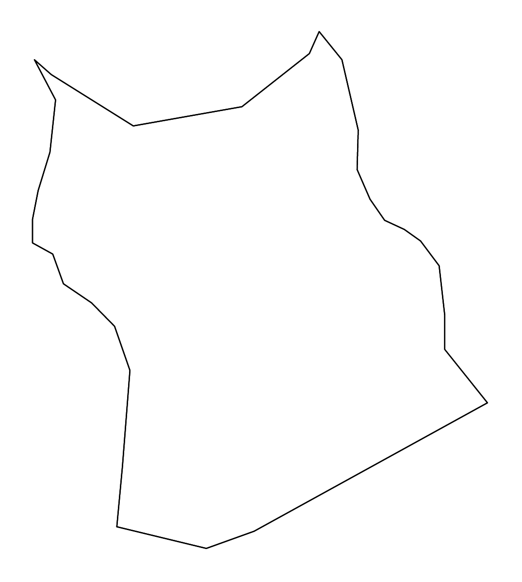 Outline map of Selnica ob Dravi Municipality, Slovenia with rivers.