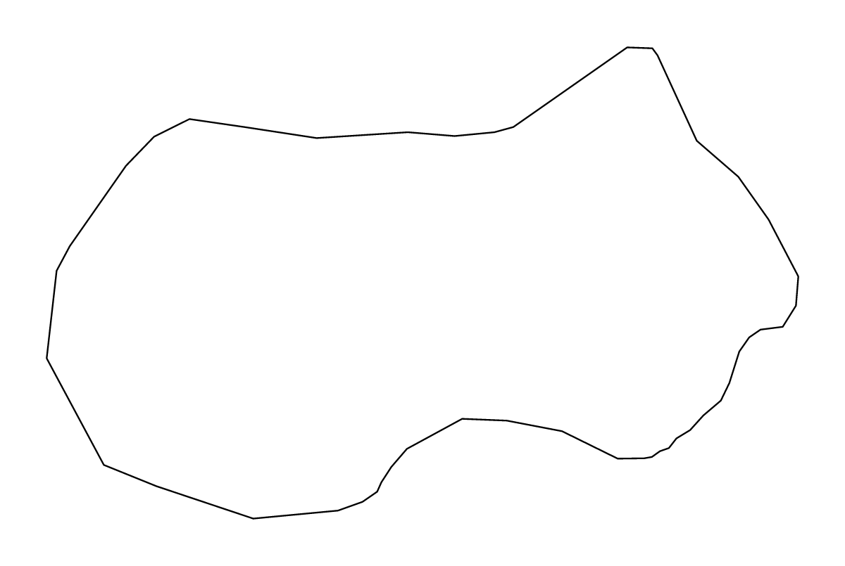 Outline map of Semič Municipality, Slovenia.