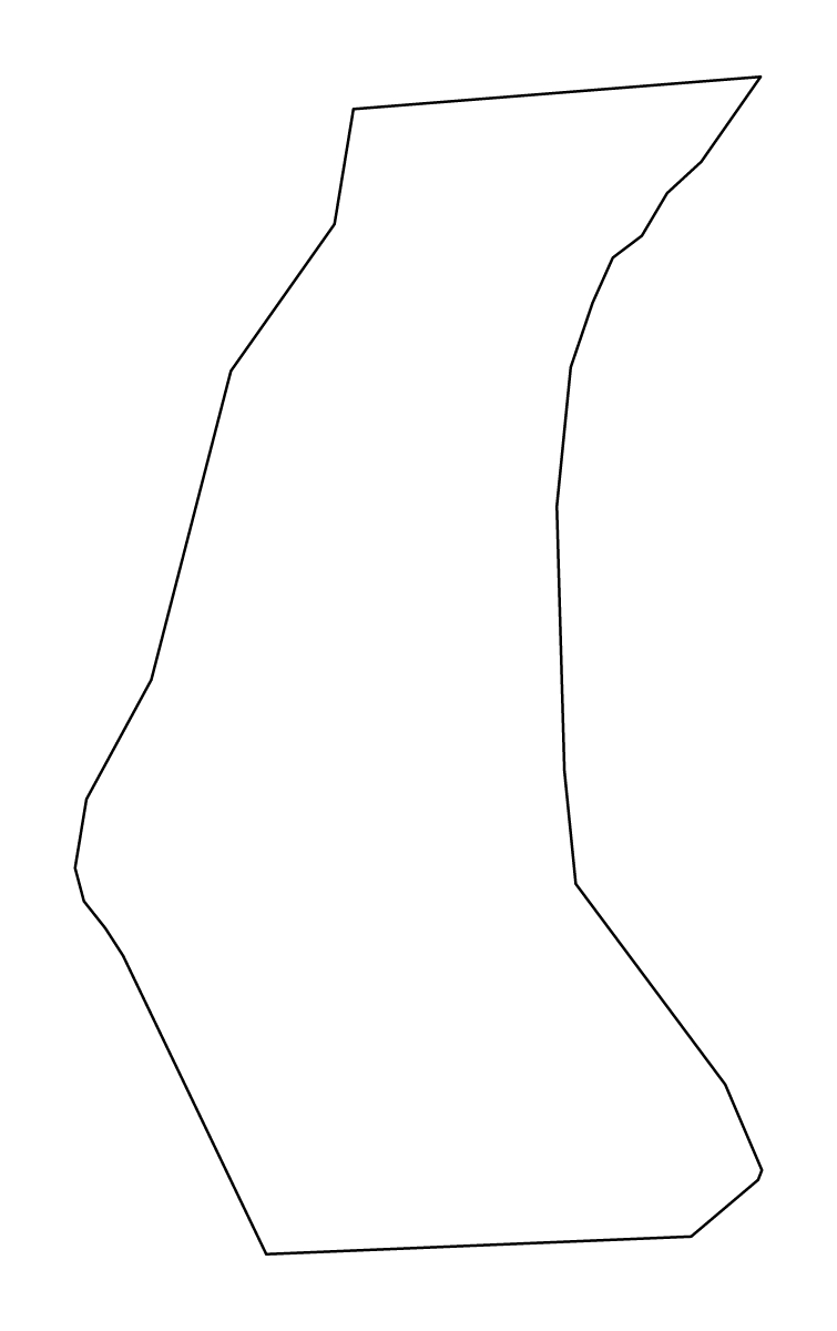 Outline map of Šenčur Municipality, Slovenia.