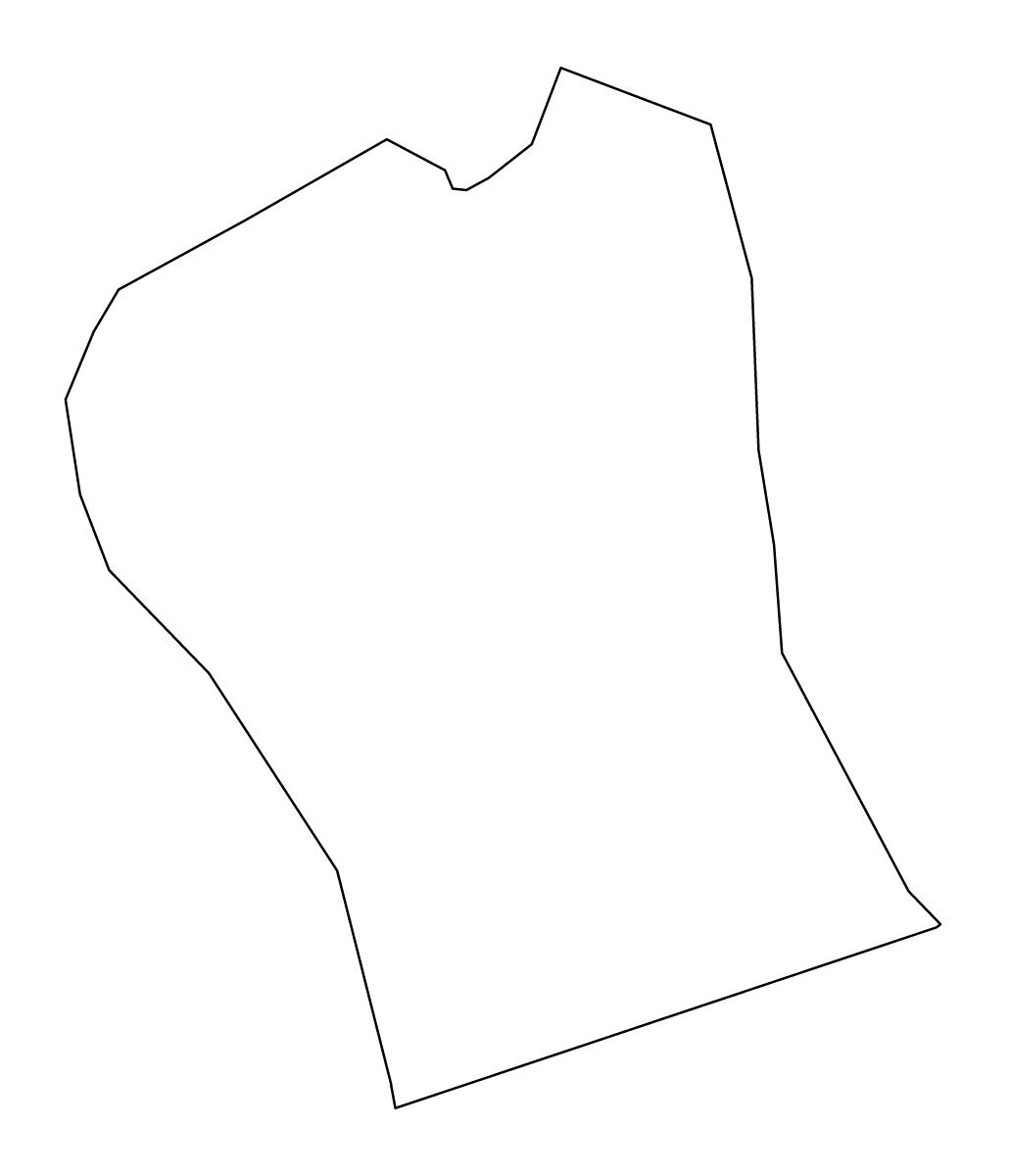 Outline map of Šentjernej Municipality, Slovenia.