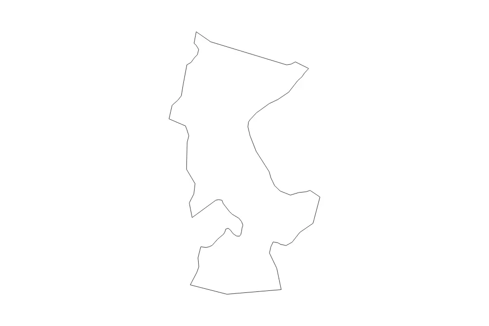 Carte de Šentjur, Slovenia de type contour pour Europe, montrant contour avec des limites nettes.