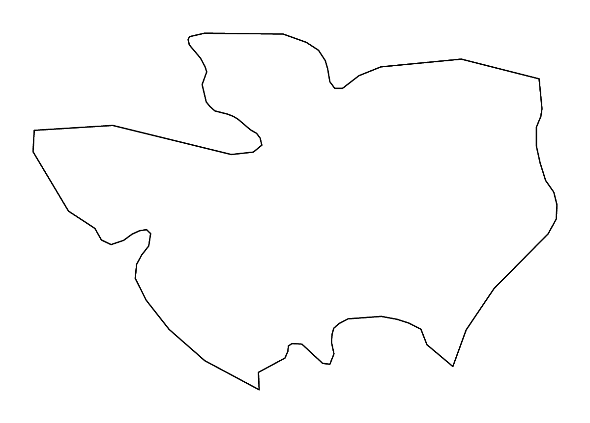 Mapa de contorno de Sevnica, Slovenia con ríos.