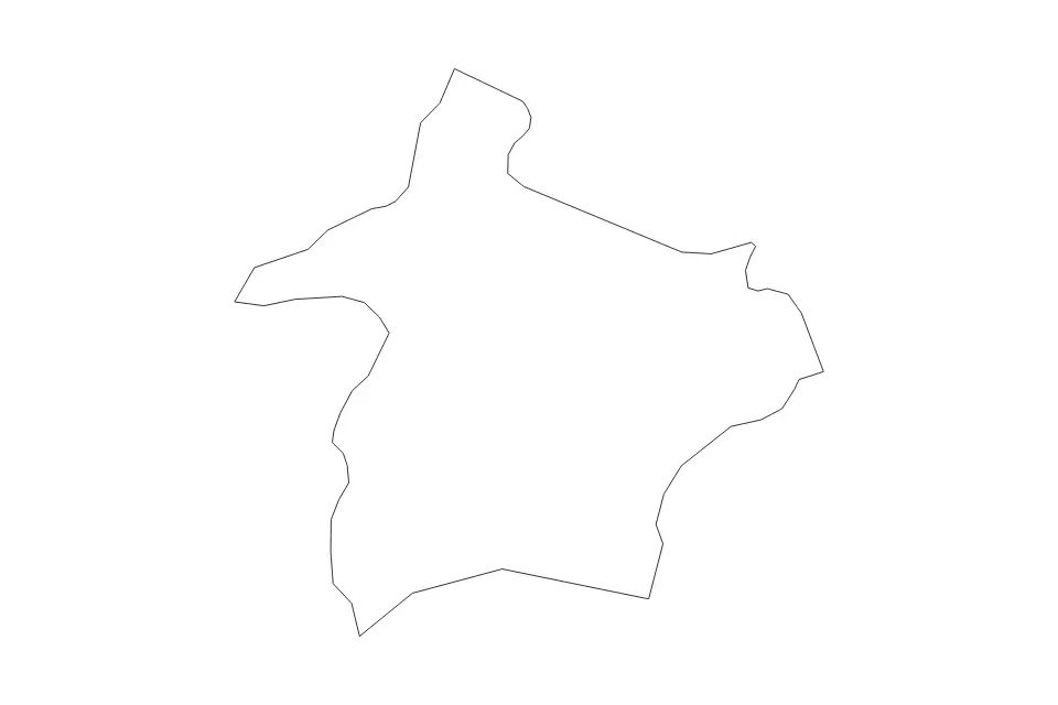 Mapa de Škofja Loka, Slovenia de tipo contorno para Europa, con contorno con límites limpios.