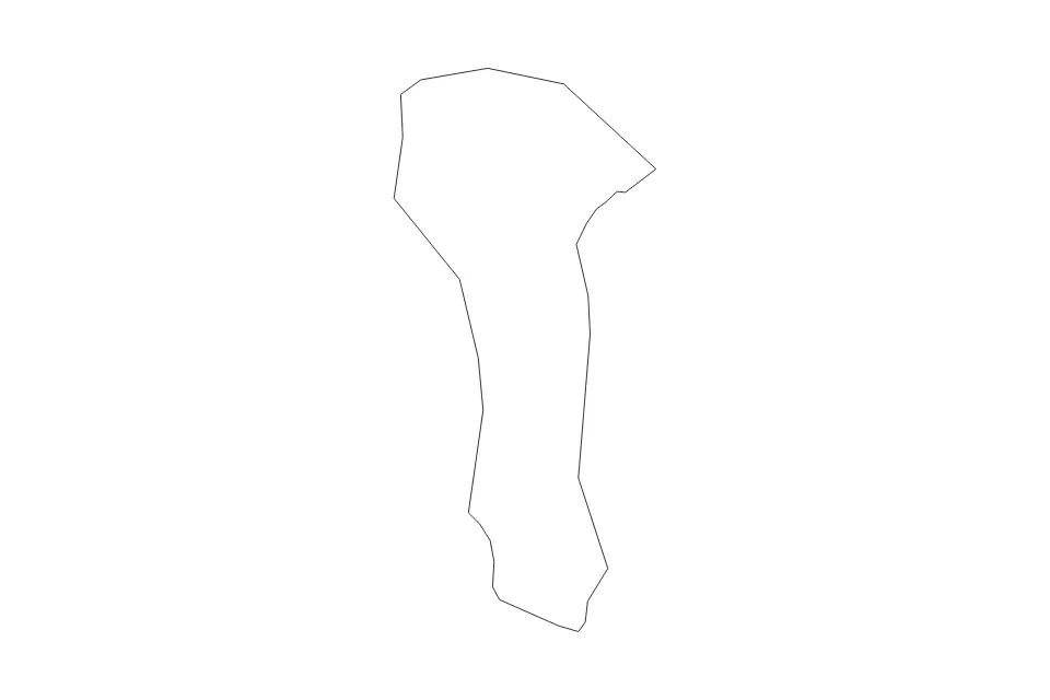 Mapa de Škofljica, Slovenia de tipo contorno para Europa, con contorno con límites limpios.