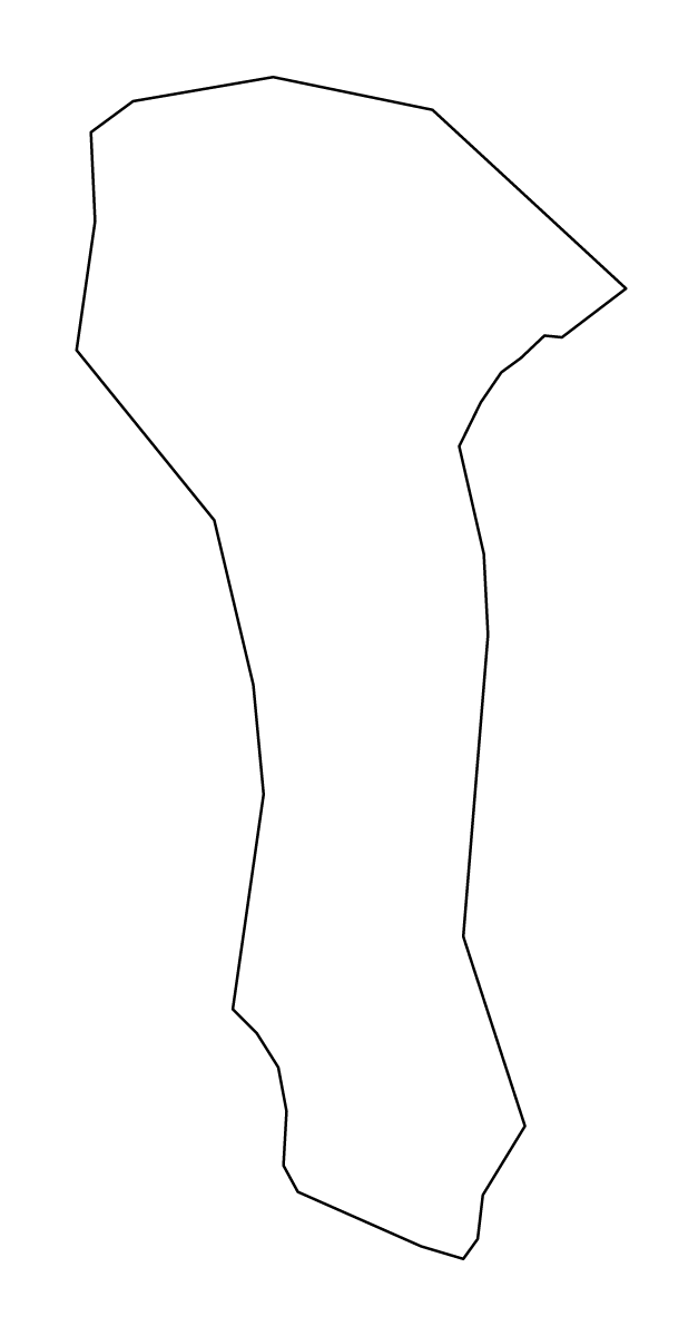 Outline map of Škofljica Municipality, Slovenia.