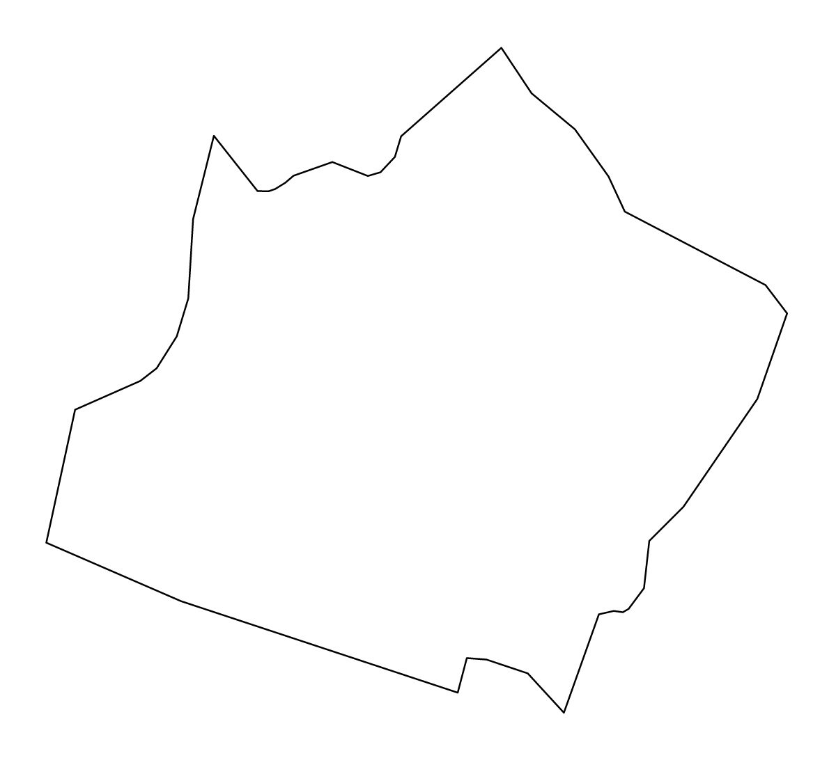 Mapa de contorno de Slovenj Gradec, Slovenia.