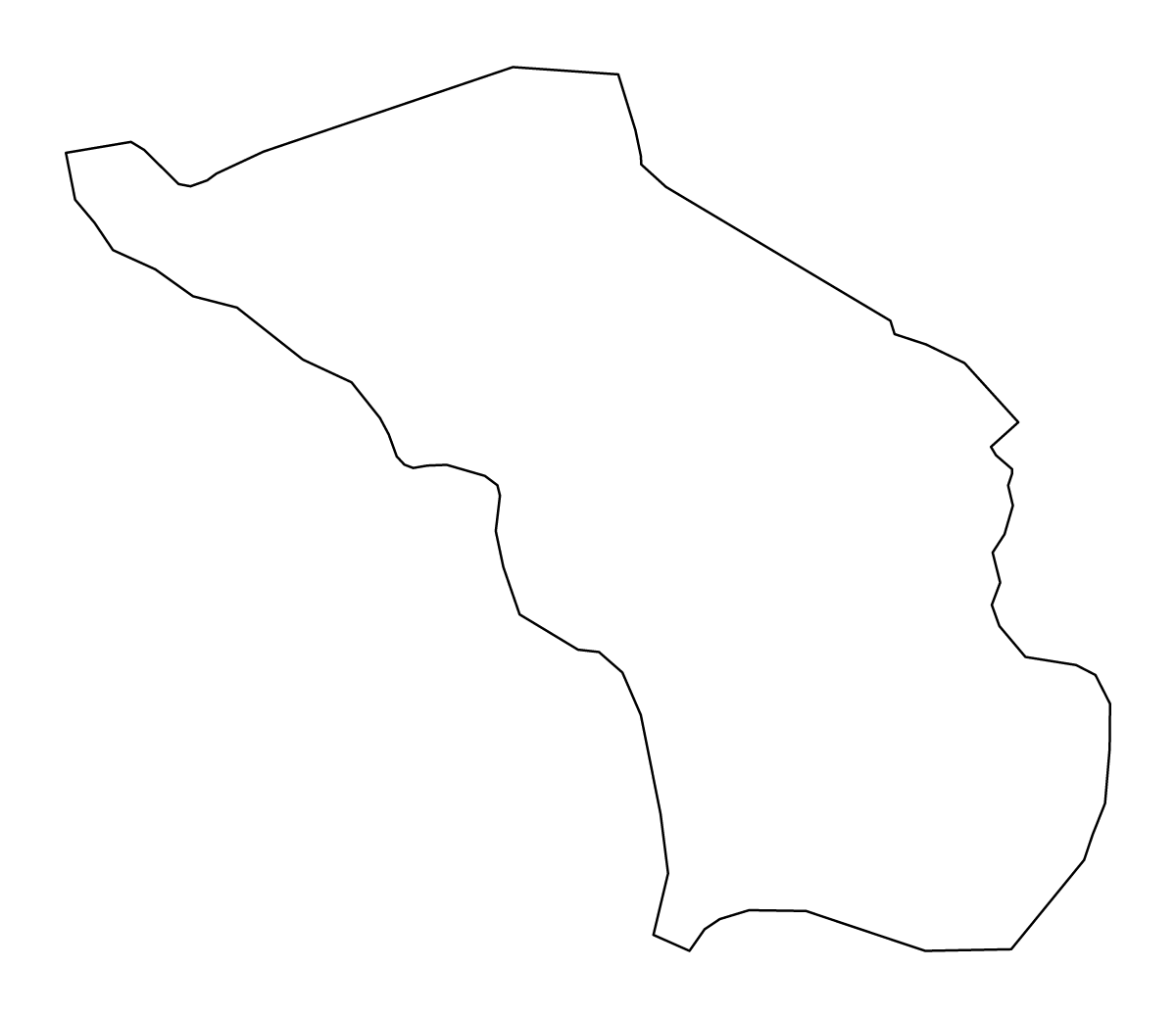 Mapa de contorno de Slovenska Bistrica, Slovenia.