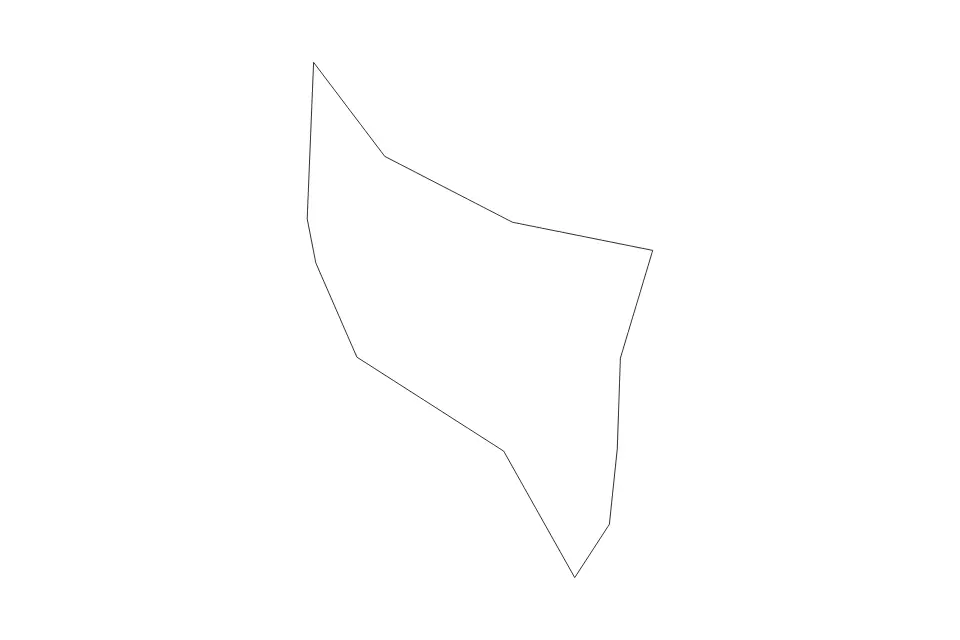 Outline map of Šmartno ob Paki Commune, Slovenia with subdivision borders.