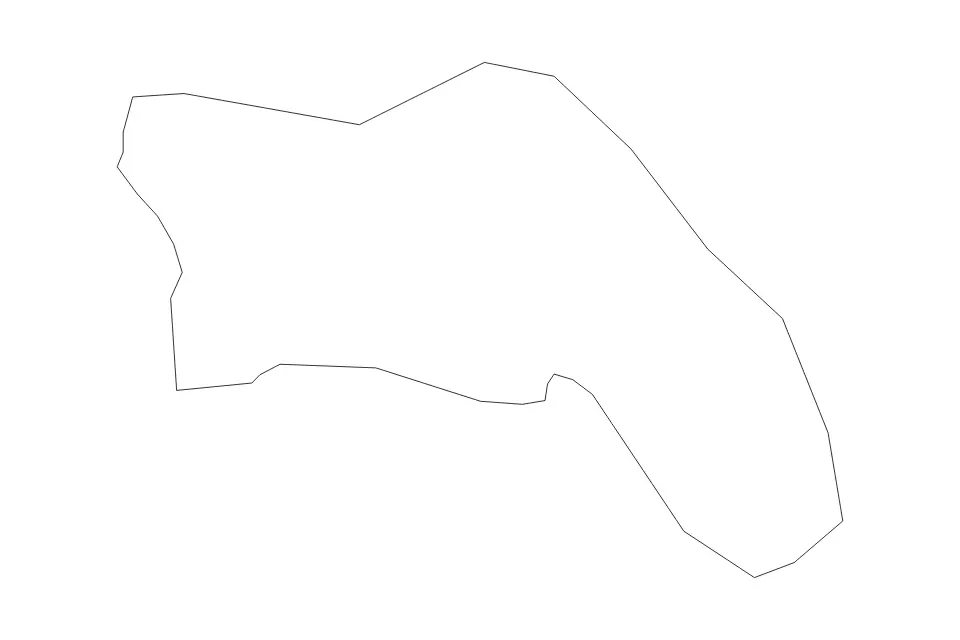 Mapa de Šmartno pri Litiji, Slovenia de tipo contorno para Europa, con contorno con límites limpios.