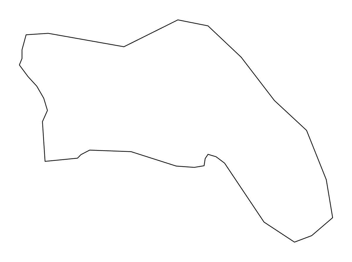 Outline map of Šmartno pri Litiji Municipality, Slovenia.