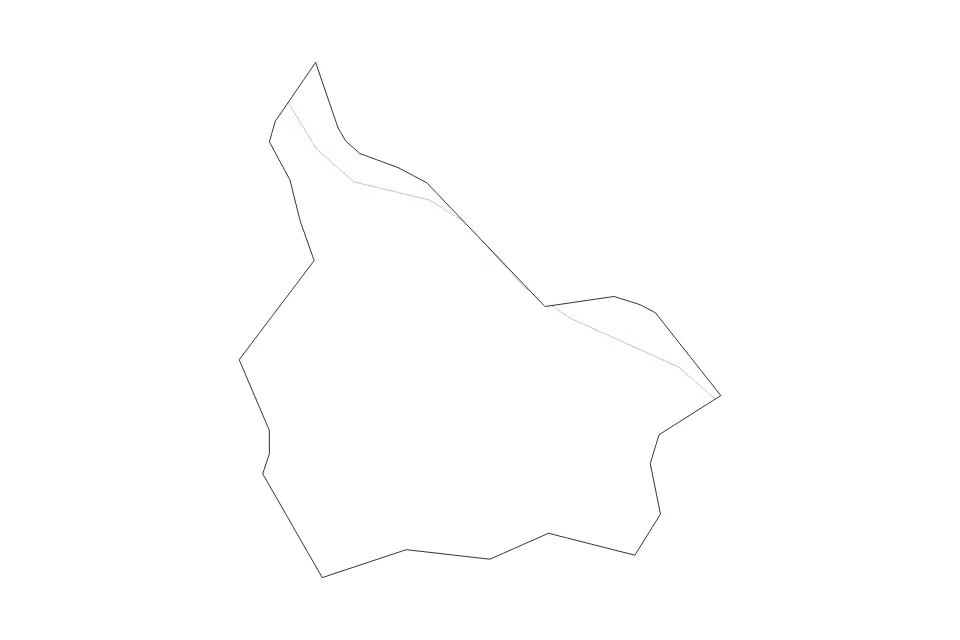 Outline map of Starše Statistical Region, Slovenia with subdivision borders and rivers.