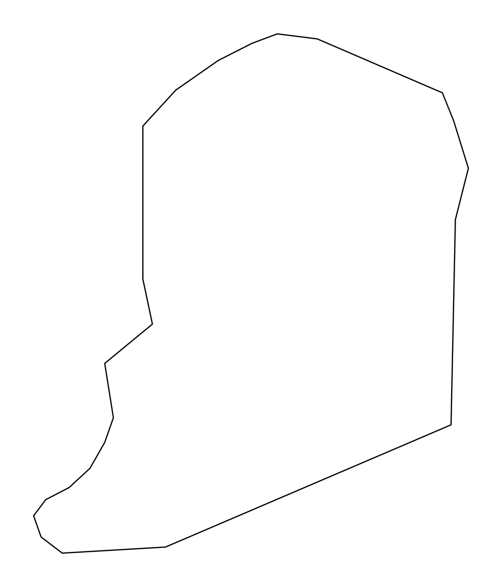 Outline map of Štore Municipality, Slovenia.