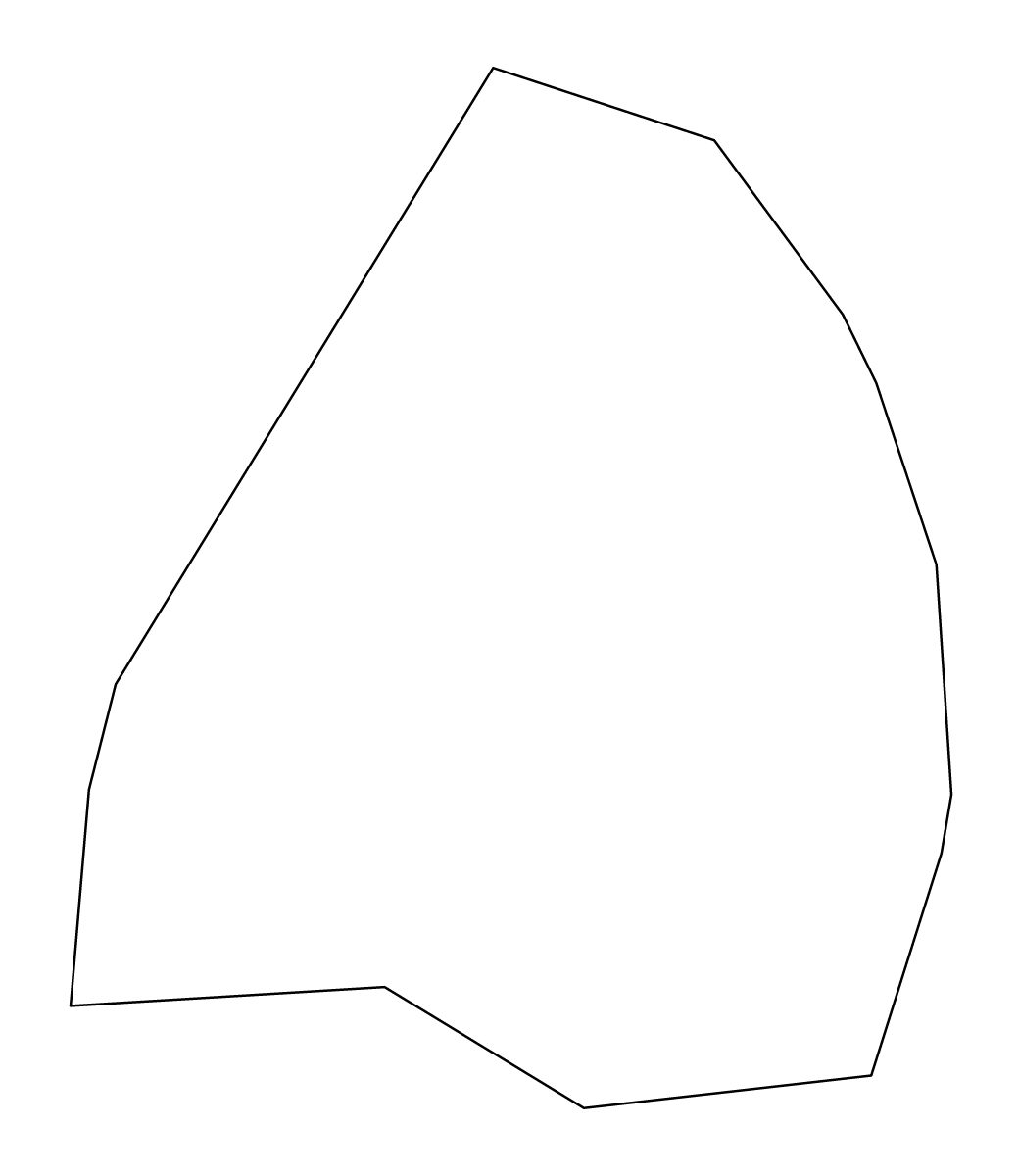 Outline map of Tabor Municipality, Slovenia.