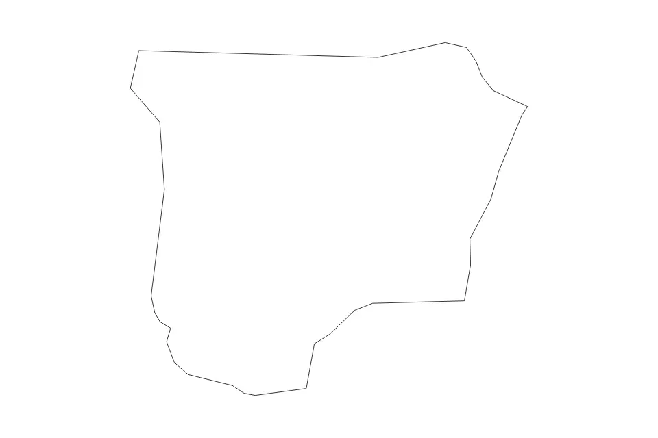 Carte de Tržič, Slovenia de type contour pour Europe, montrant contour avec des limites nettes.