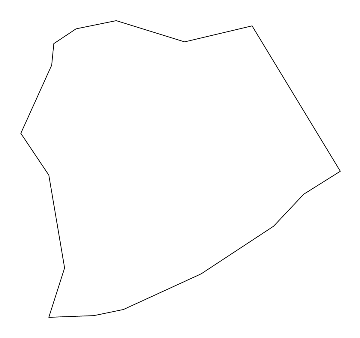 Mapa de contorno de Velika Polana, Slovenia.
