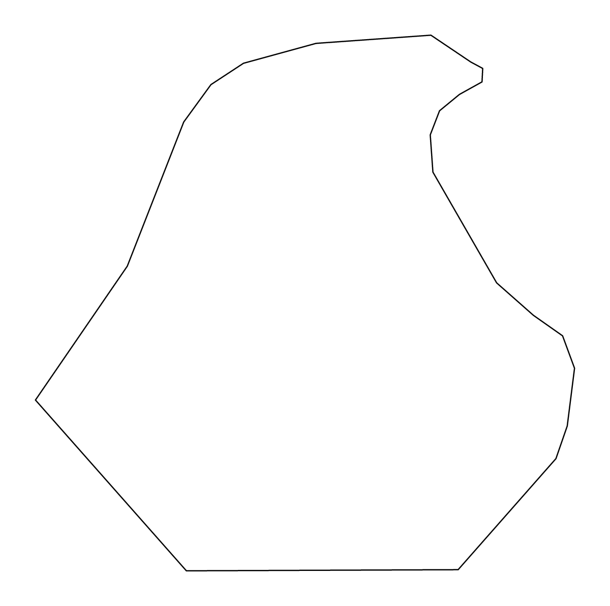 Mapa de contorno de Vitanje, Slovenia.