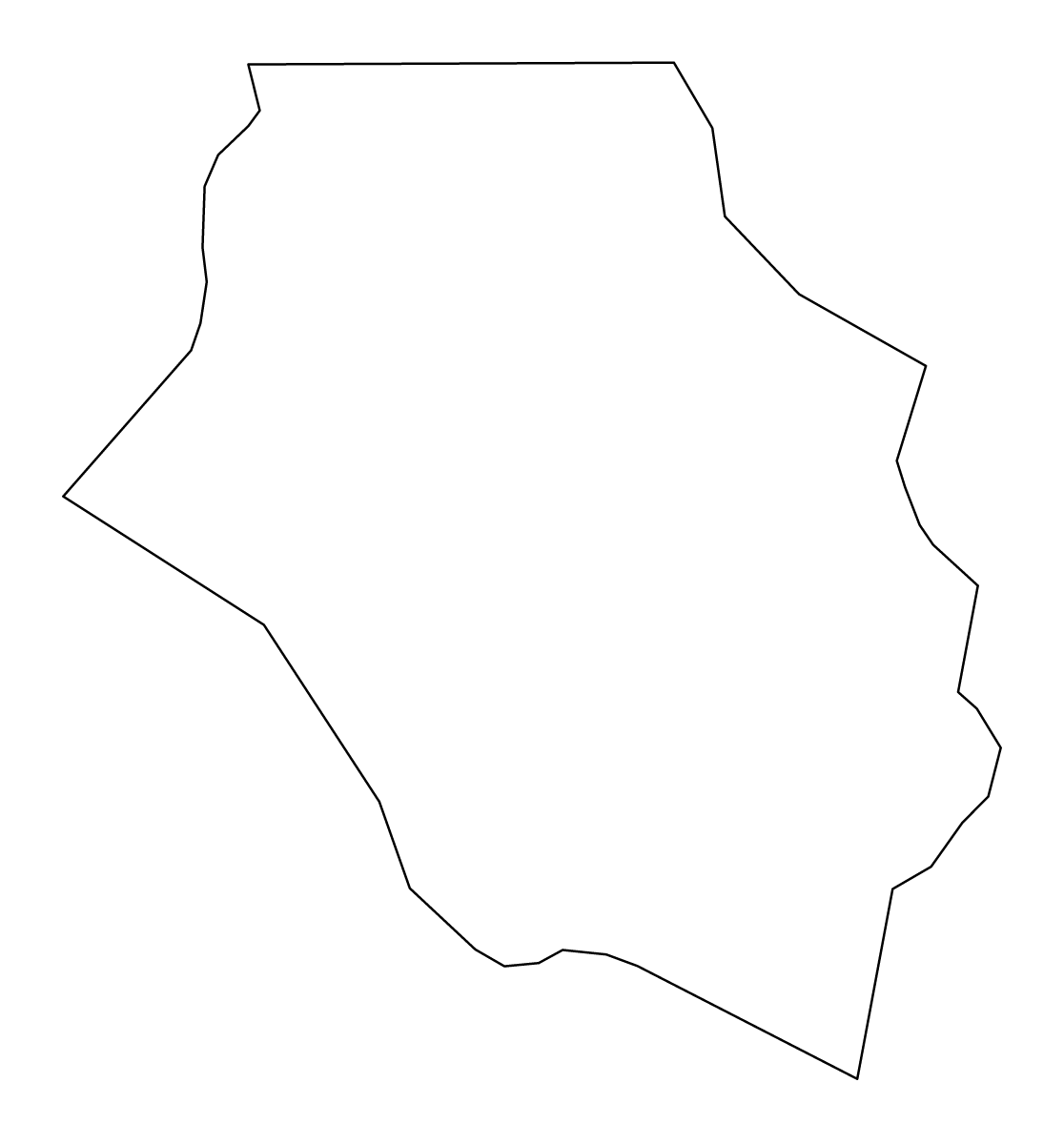 Carte de contour de Vojnik, Slovenia.