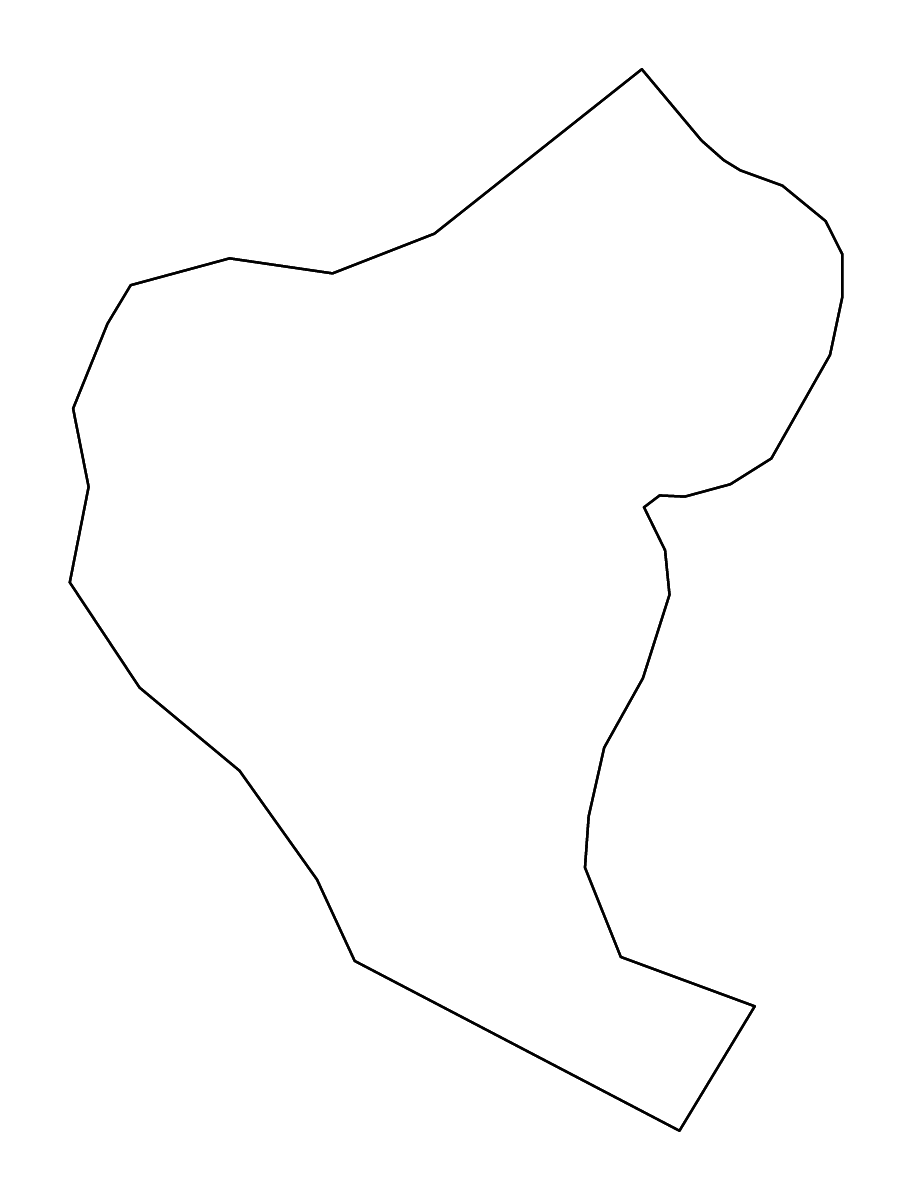 Outline map of Vuzenica Municipality, Slovenia with rivers.