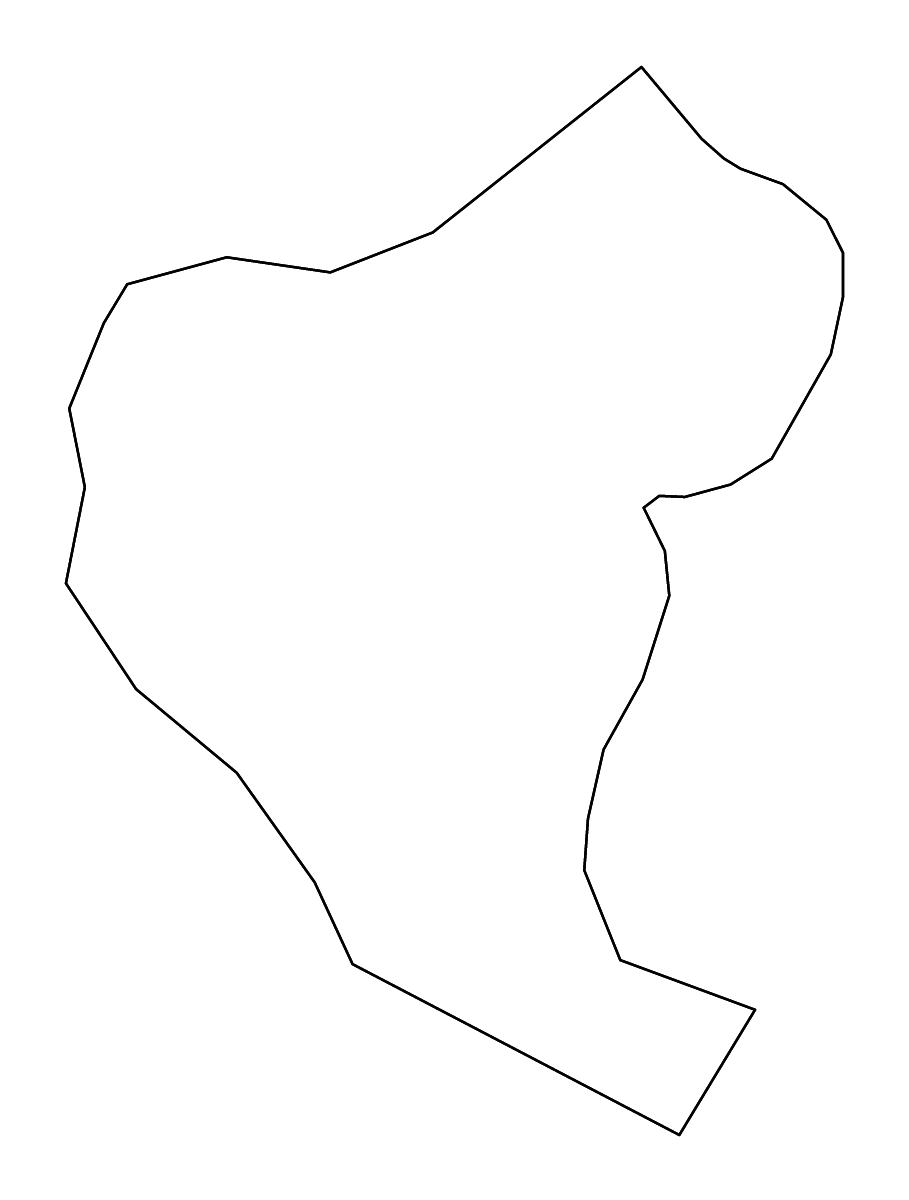 Mapa de contorno de Vuzenica, Slovenia con ríos.