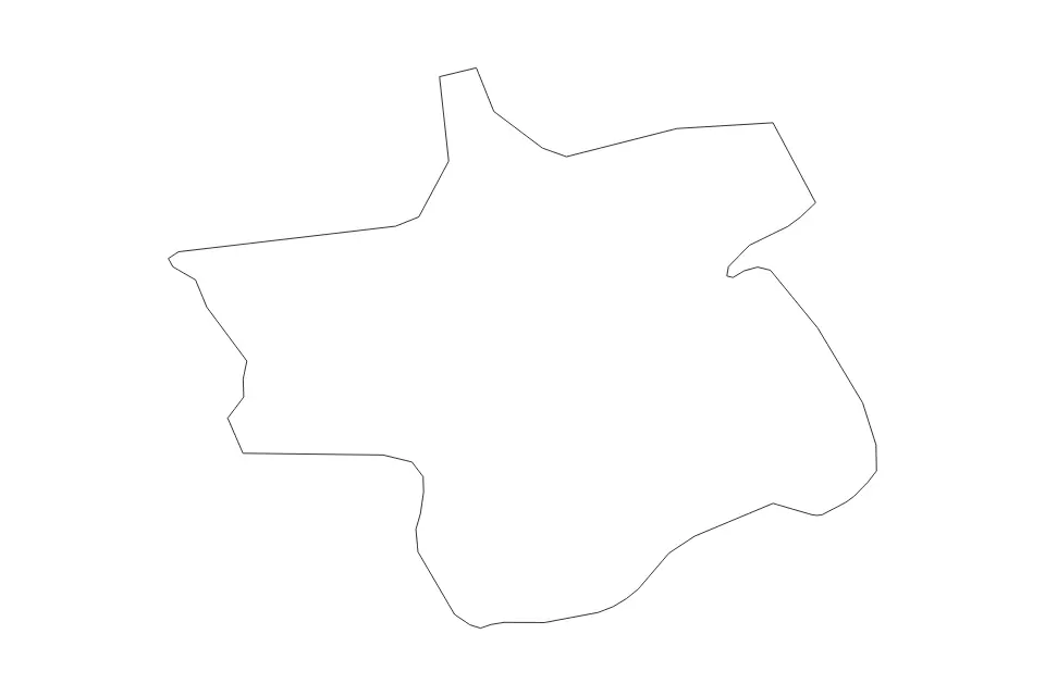Mapa de Zagorje ob Savi, Slovenia de tipo contorno para Europa, con contorno con límites limpios.