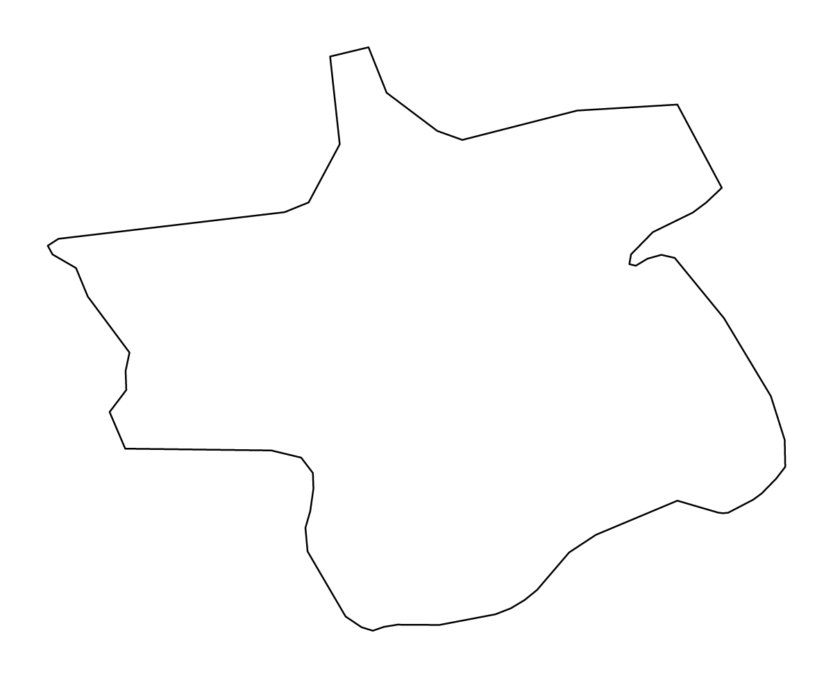 Outline map of Zagorje ob Savi Statistical Region, Slovenia.