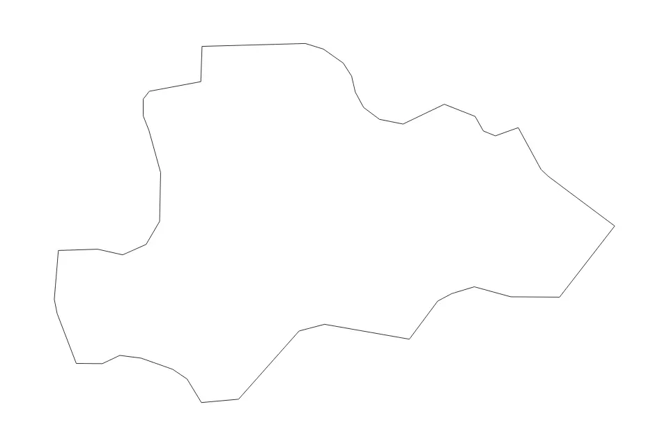 Mapa de Žužemberk, Slovenia de tipo contorno para Europa, con contorno con límites limpios.