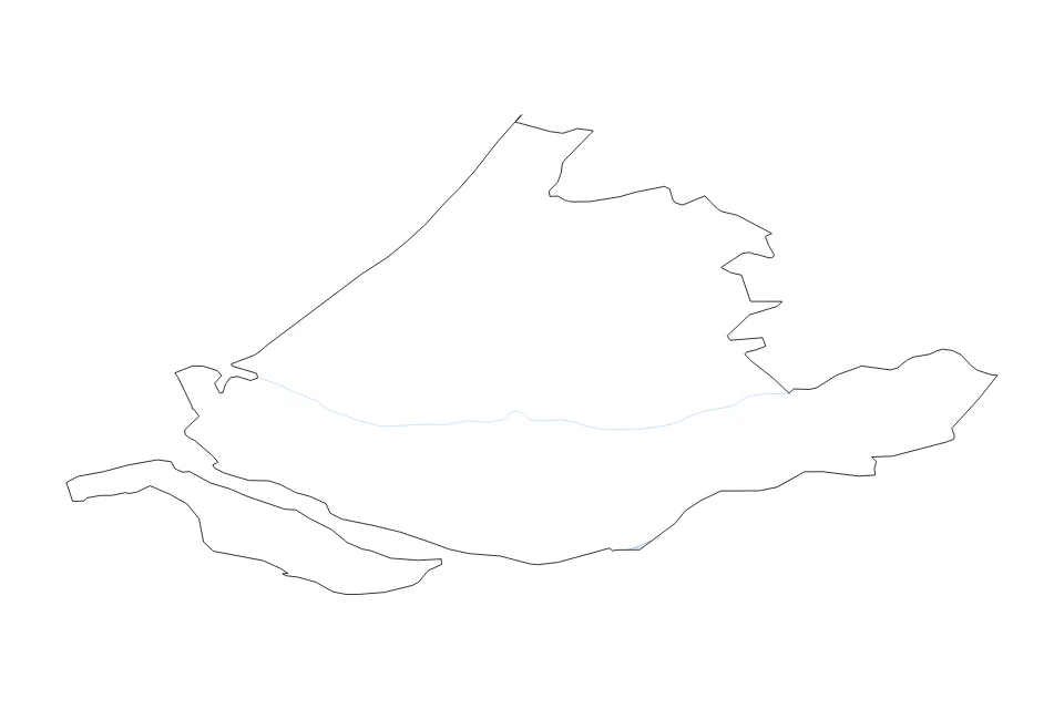 Aperçu de la carte de contour de South Holland